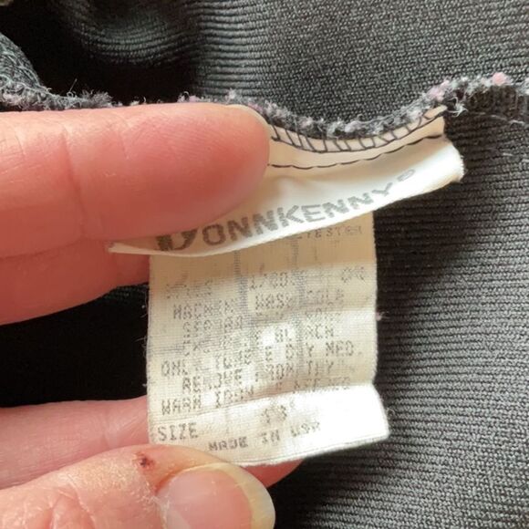 Donnkenny Black Straight Leg Pants Elastic Waist Women 18 Polyester - Picture 3 of 6